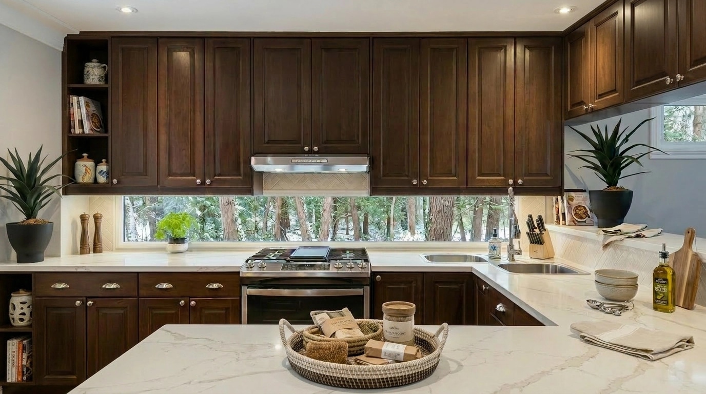 Modern Farmhouse Dapur design — interior photo by GenRoom AI