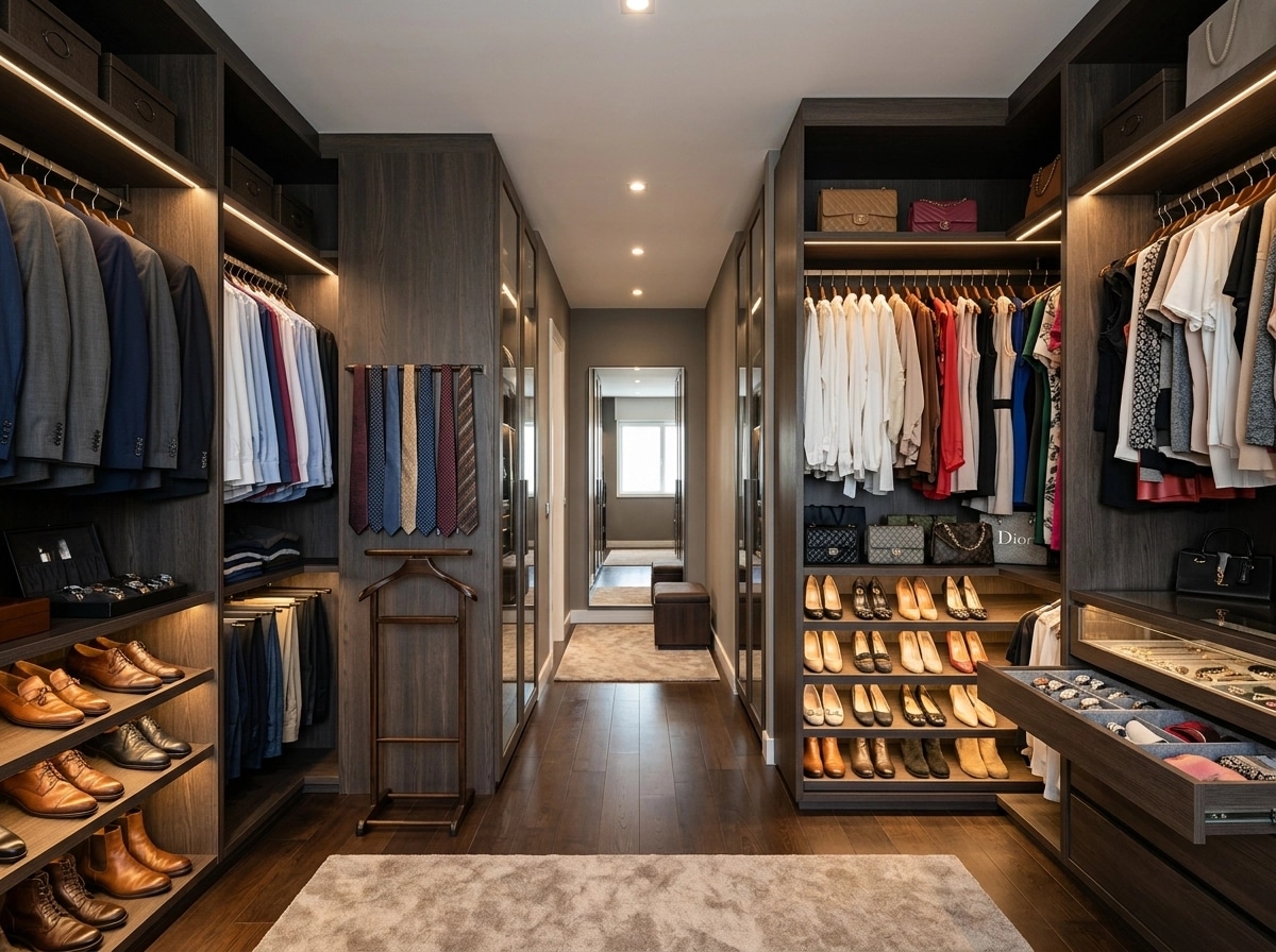 Interior design in Contemporary style — wardrobe by GenRoom AI