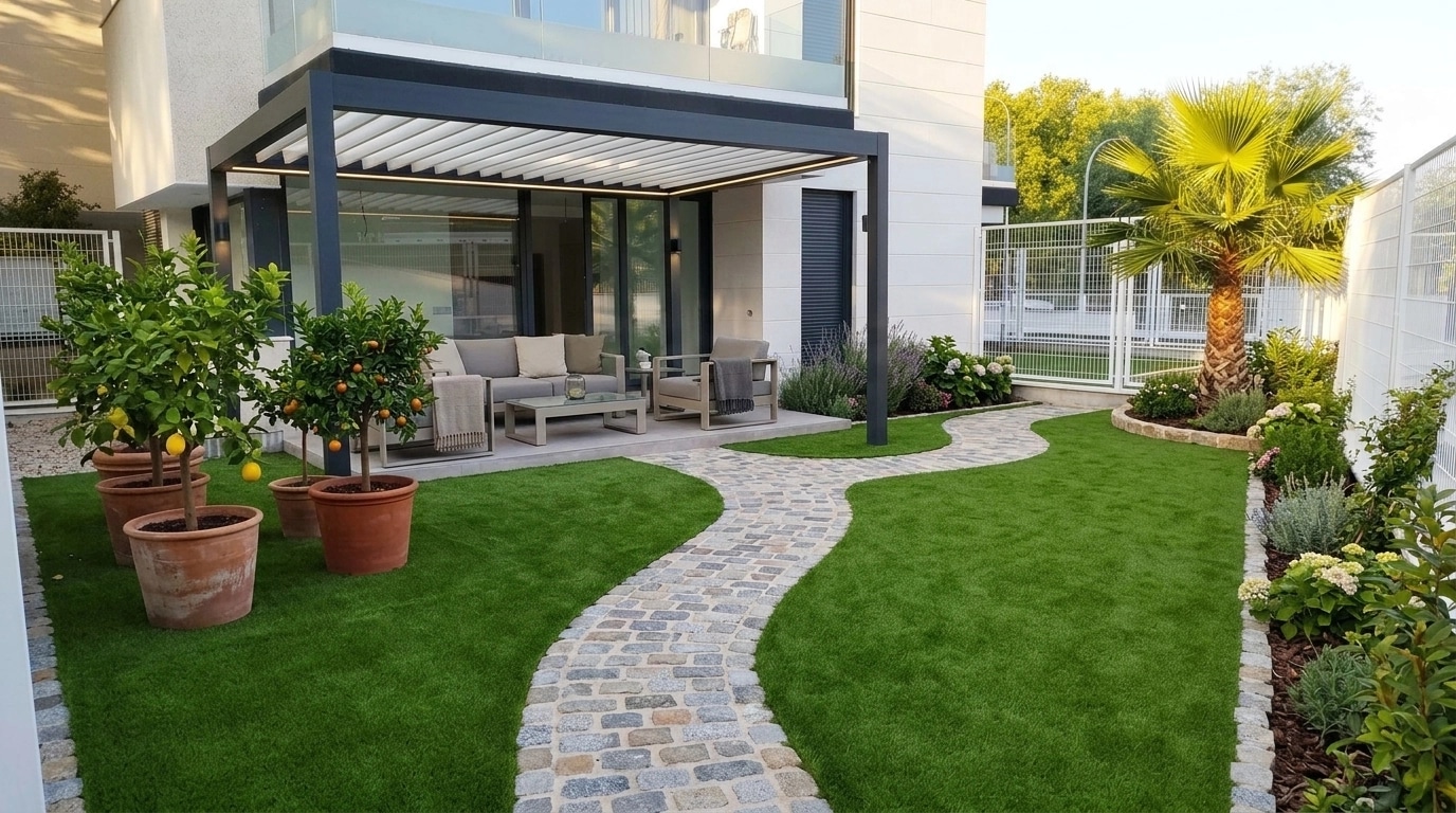 Yard design in no_style style — photo by GenRoom AI