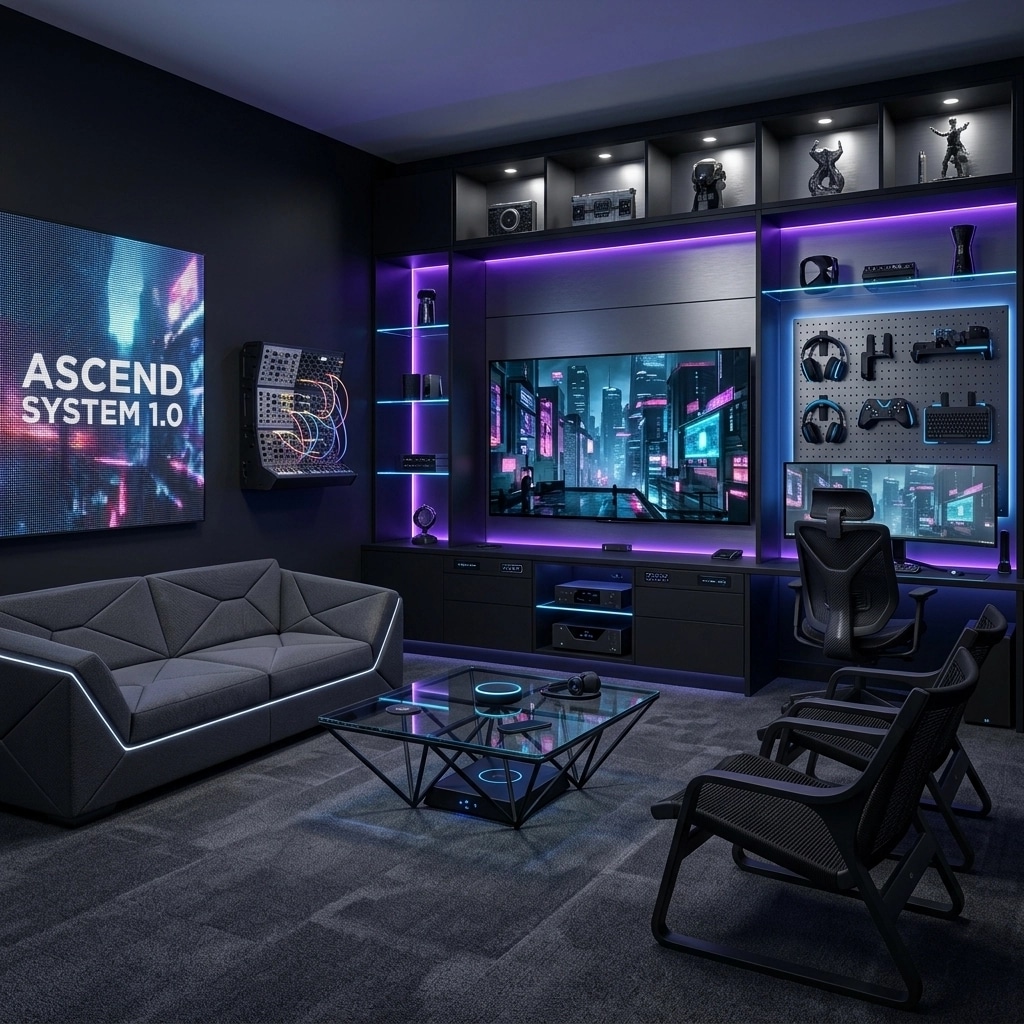 Blacktec Salon design — interior photo by GenRoom AI