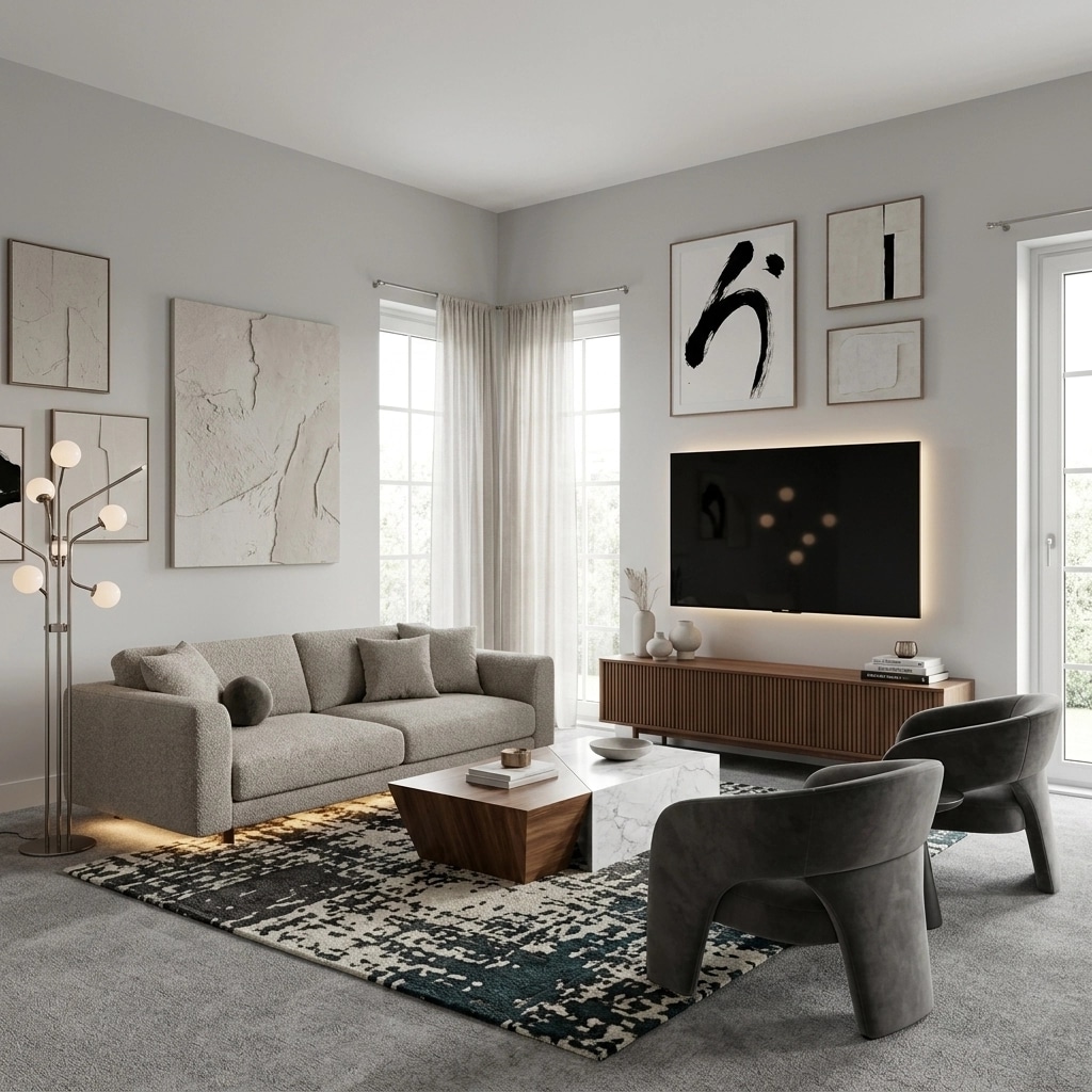 Interior design in Contemporary style — Living Room by GenRoom AI