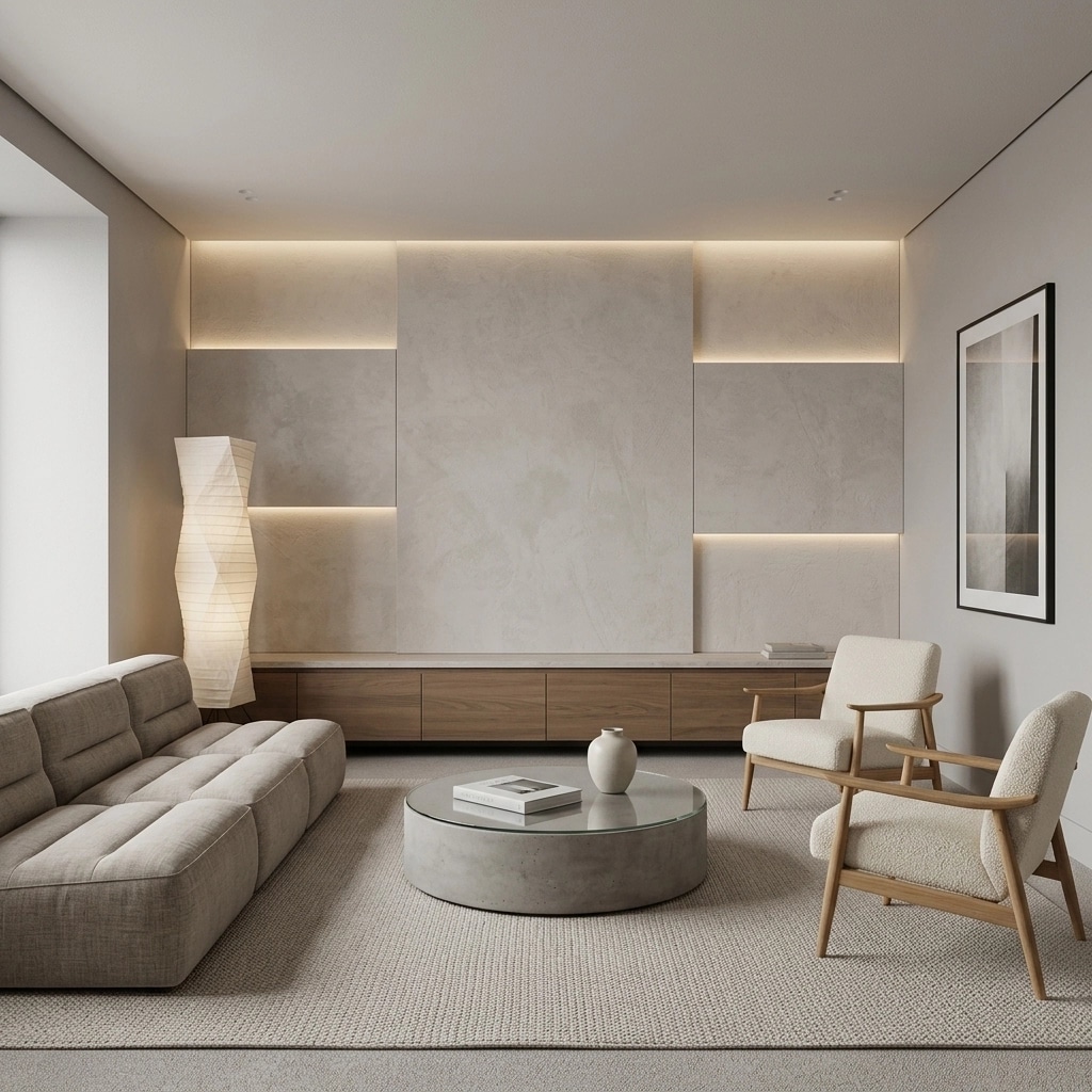 Minimalism Soggiorno design — interior photo by GenRoom AI