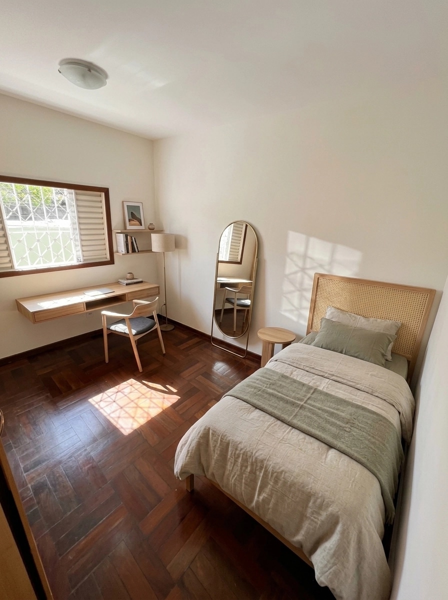 Minimalism Bedroom design — interior photo by GenRoom AI