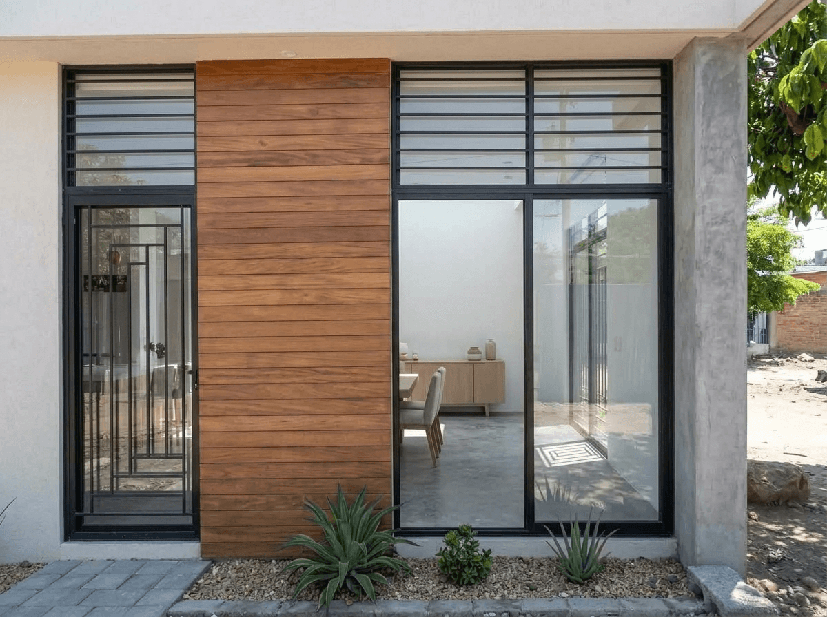 Yard design in contemporary-facade style — photo by GenRoom AI