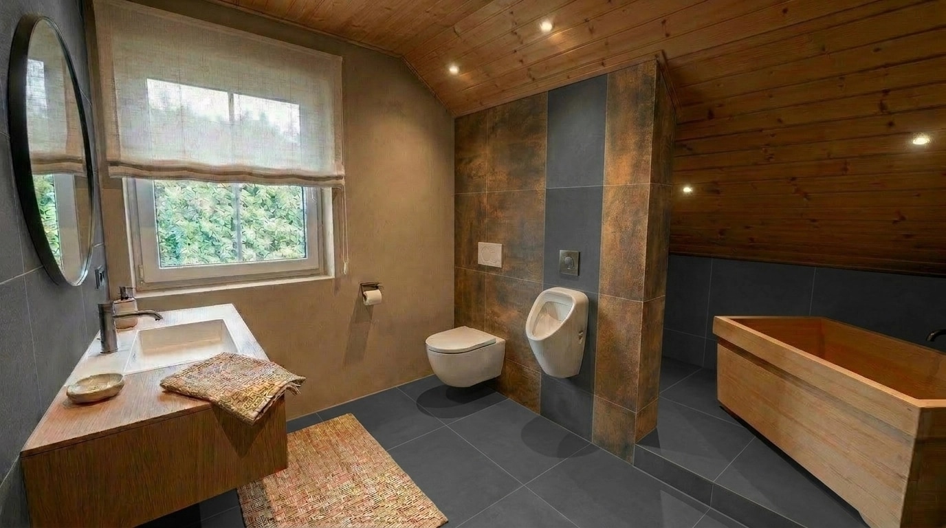 Japandi Bathroom design — interior photo by GenRoom AI
