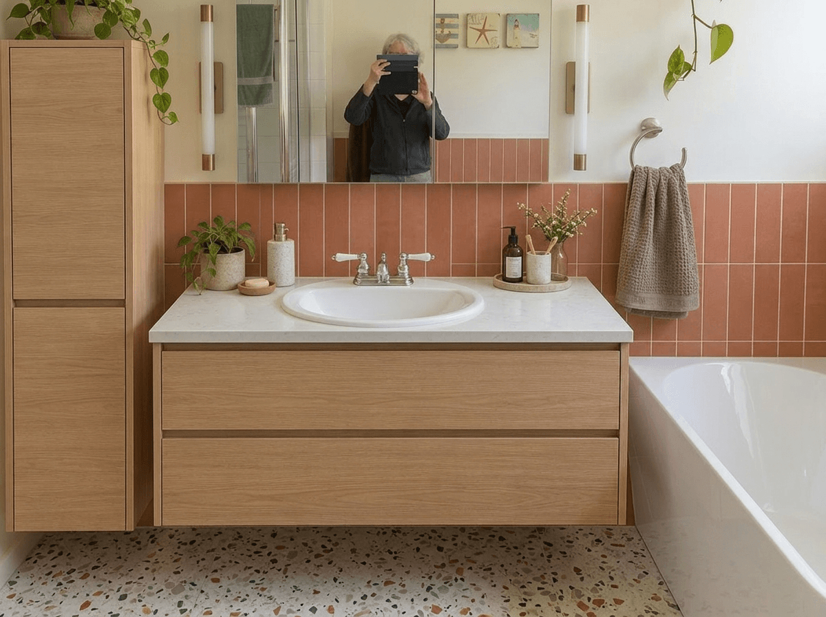 Bathroom interior in no_style style — photo by GenRoom AI