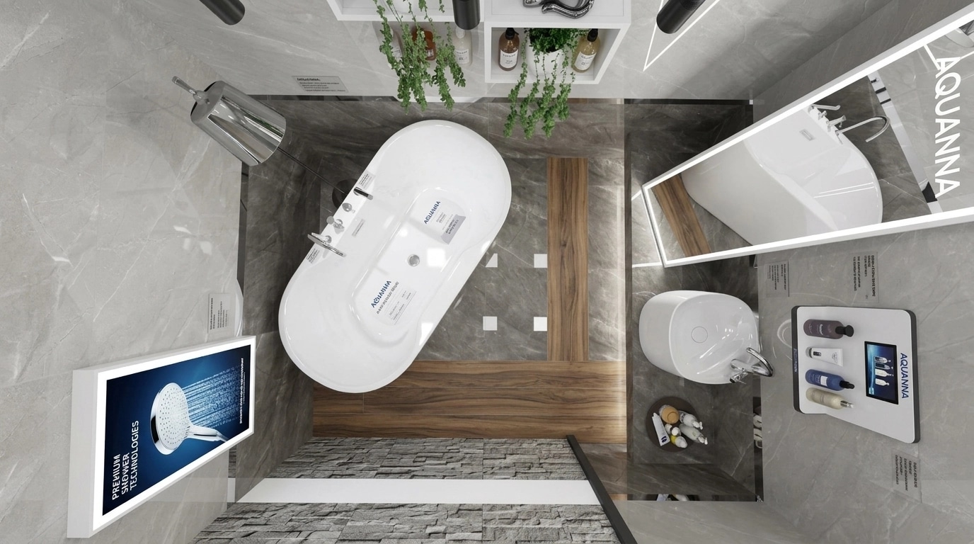 Interior design in Contemporary style — showroom by GenRoom AI