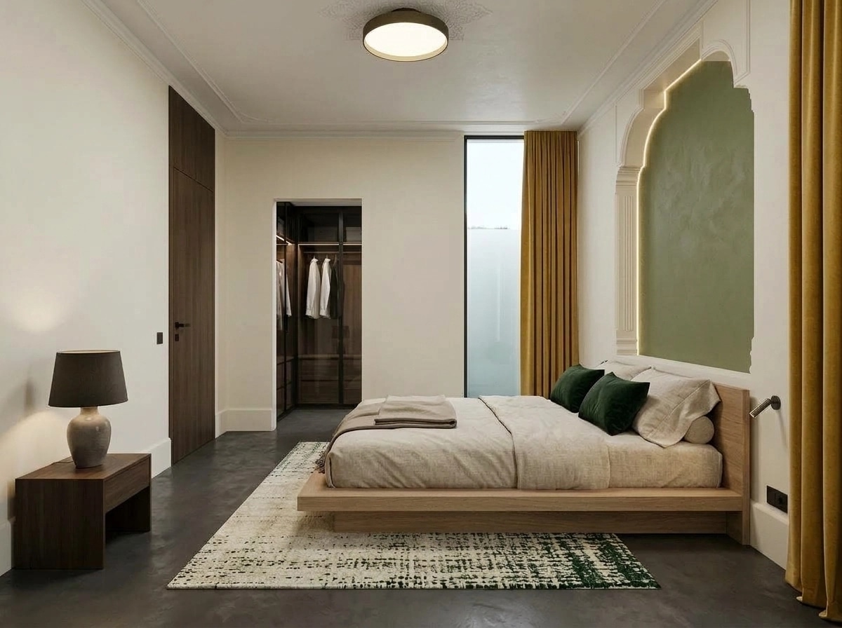Minimalism Bedroom design — interior photo by GenRoom AI