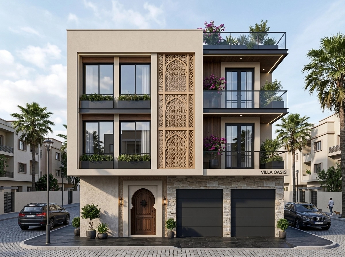 Contemporary Facade Facade design — facade photo by GenRoom AI