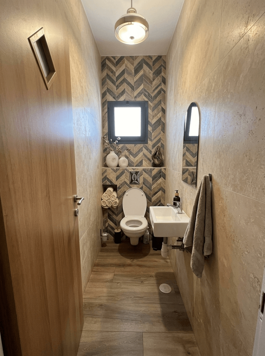 Bathroom interior in Contemporary style — photo by GenRoom AI