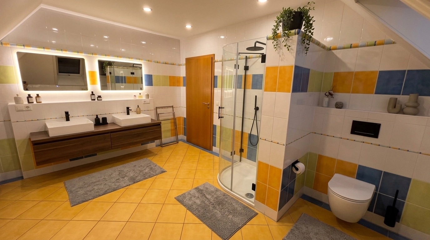Bathroom interior in Minimalism style — photo by GenRoom AI