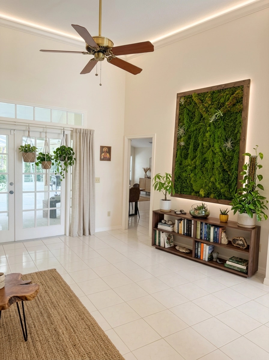 Interior design in Biophilic style — Living Room by GenRoom AI