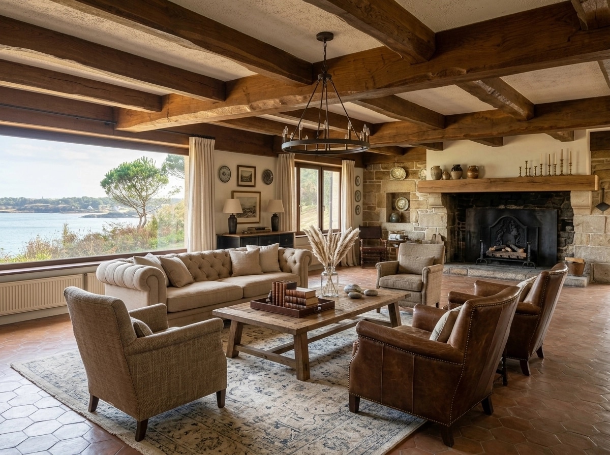 Modern Farmhouse Living Room design — interior photo by GenRoom AI