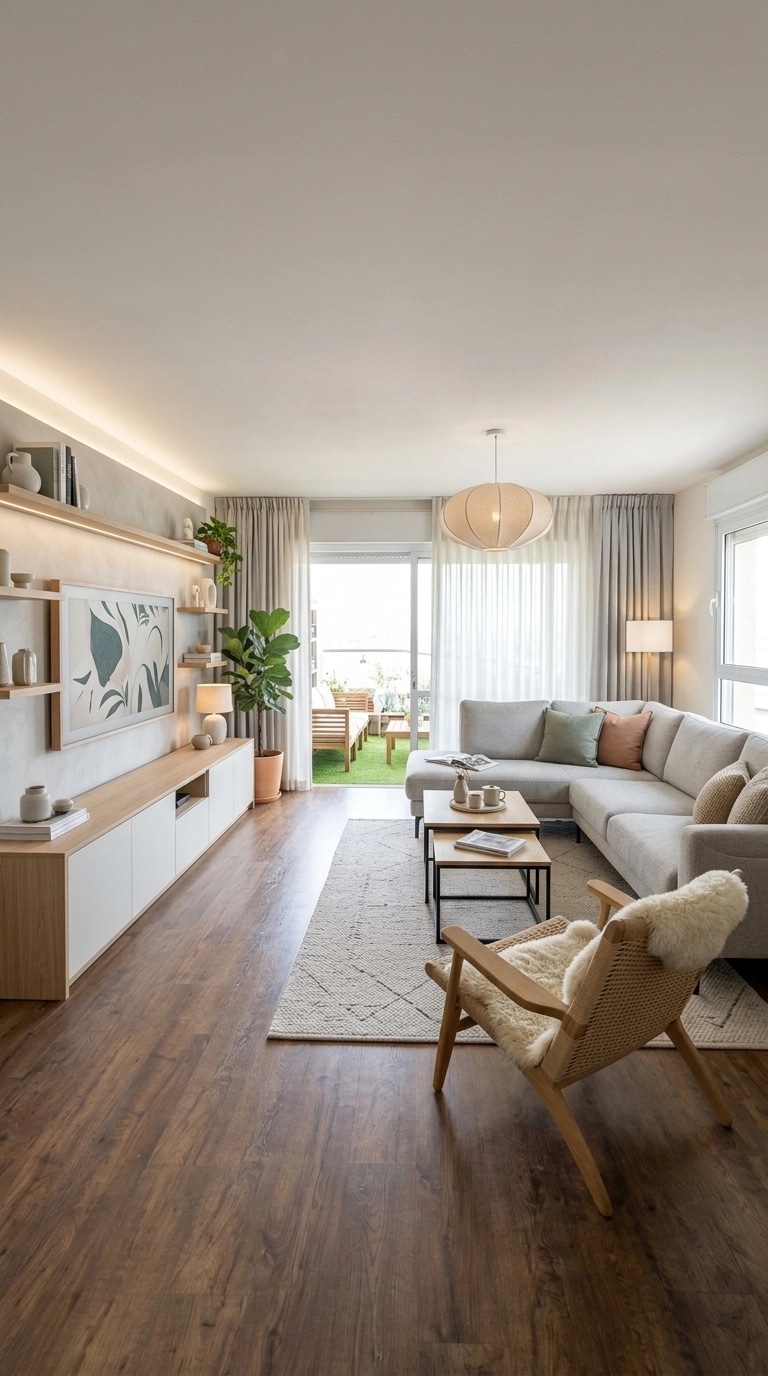 Scandinavian Living Room design — interior photo by GenRoom AI