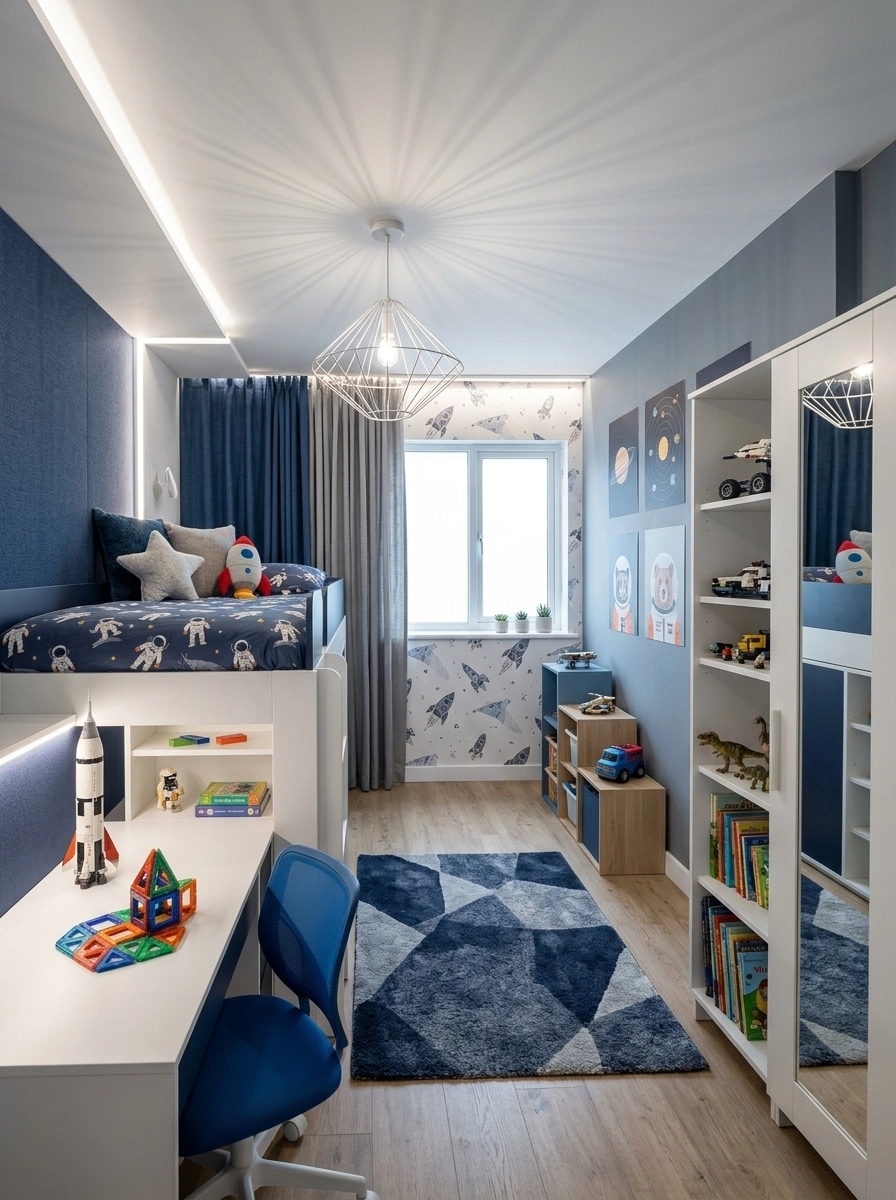 Contemporary Bedroom design — interior photo by GenRoom AI