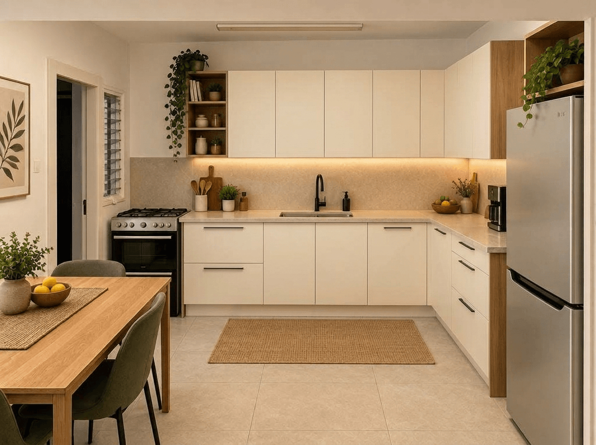 Kitchen interior in Contemporary style — photo by GenRoom AI