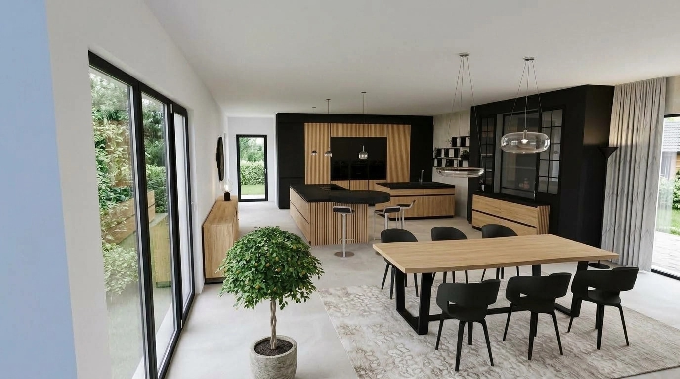 Kitchen interior in no_style style — photo by GenRoom AI