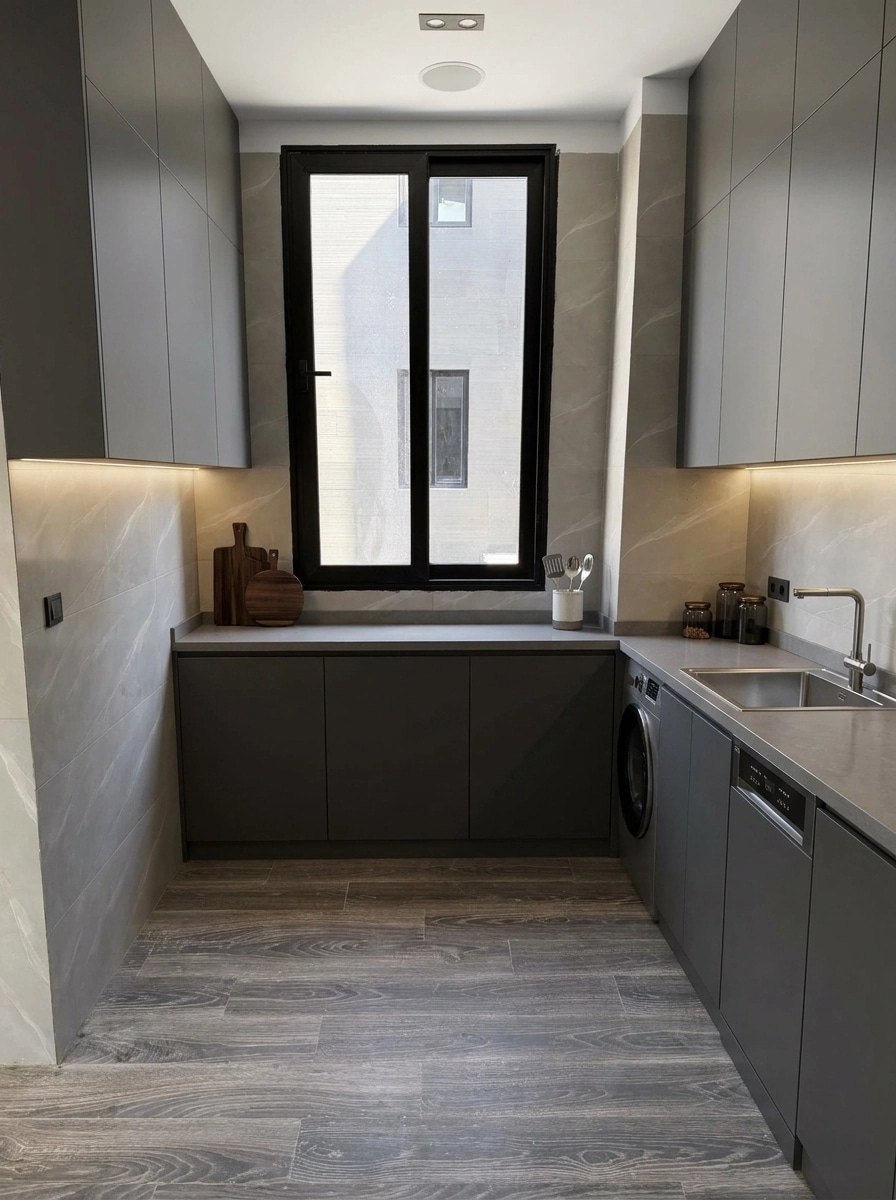 Minimalism Kitchen design — interior photo by GenRoom AI