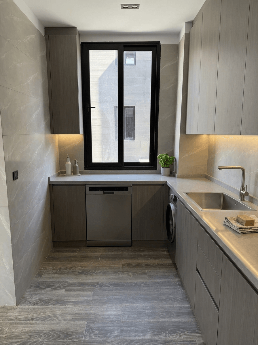Kitchen interior in Contemporary style — photo by GenRoom AI