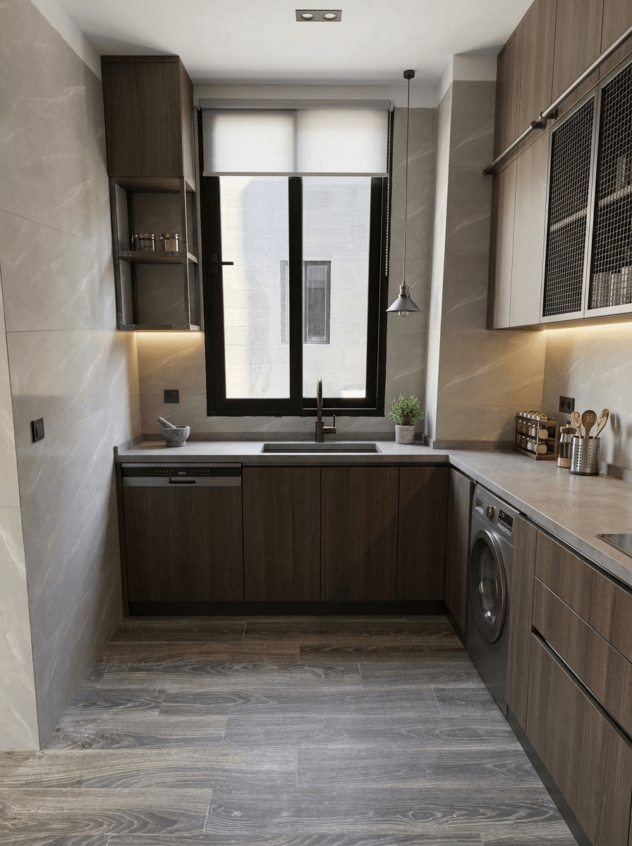 Interior design in Loft / Industrial style — Kitchen by GenRoom AI