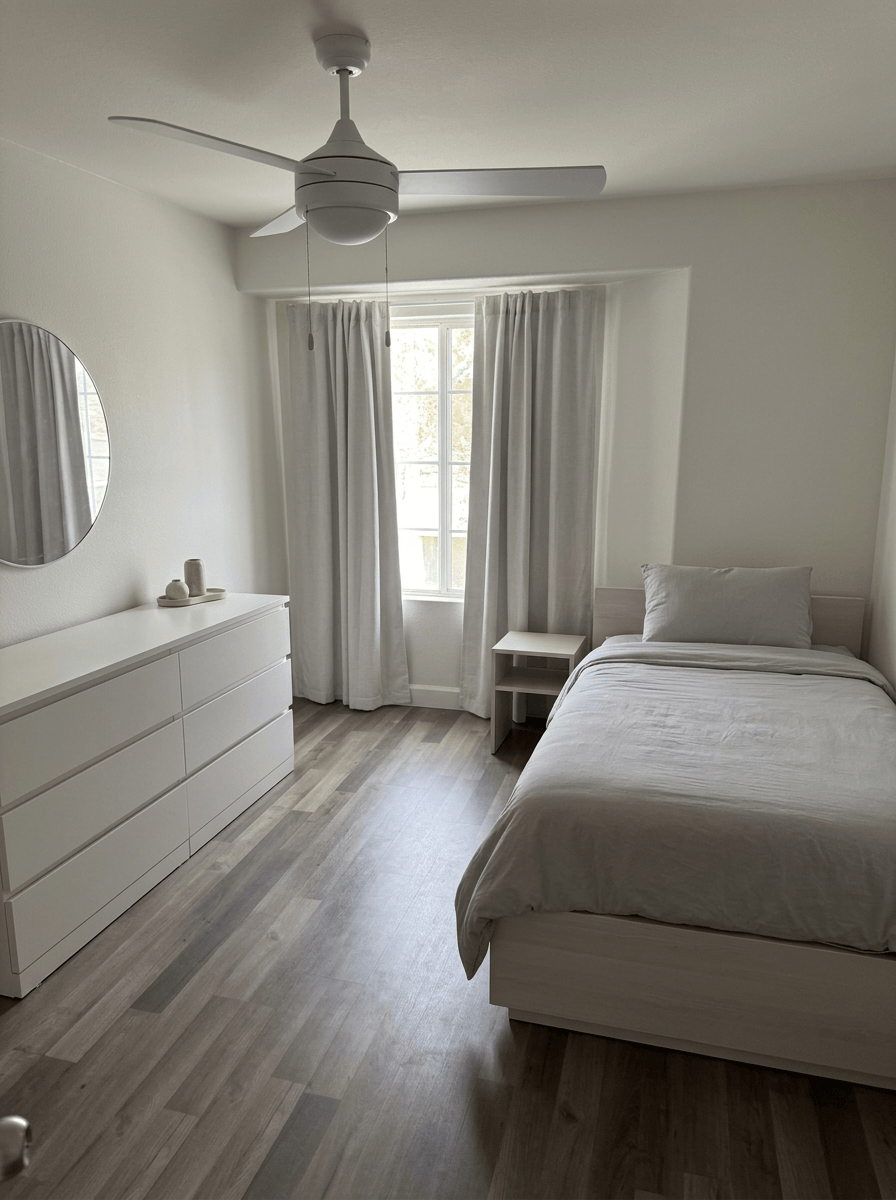 Interior design in Minimalism style — Bedroom by GenRoom AI