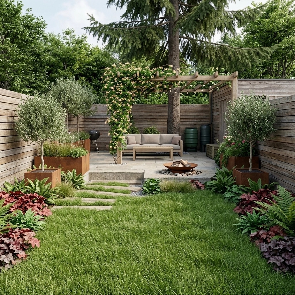 Landscape design in Eco Natural Garden style — Yard by GenRoom AI