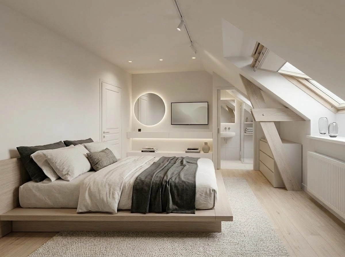 Minimalism Bedroom design — interior photo by GenRoom AI