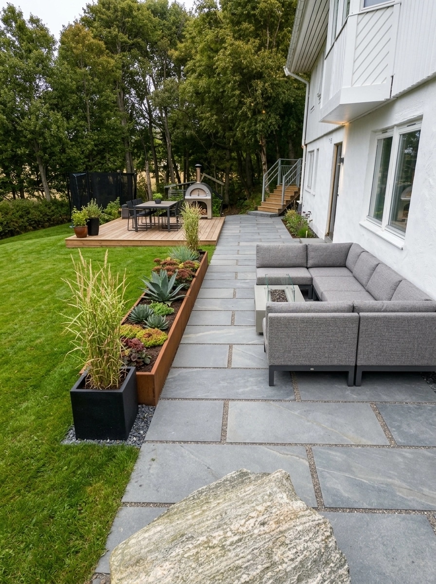 Contemporary Yard Jardim design — yard photo by GenRoom AI
