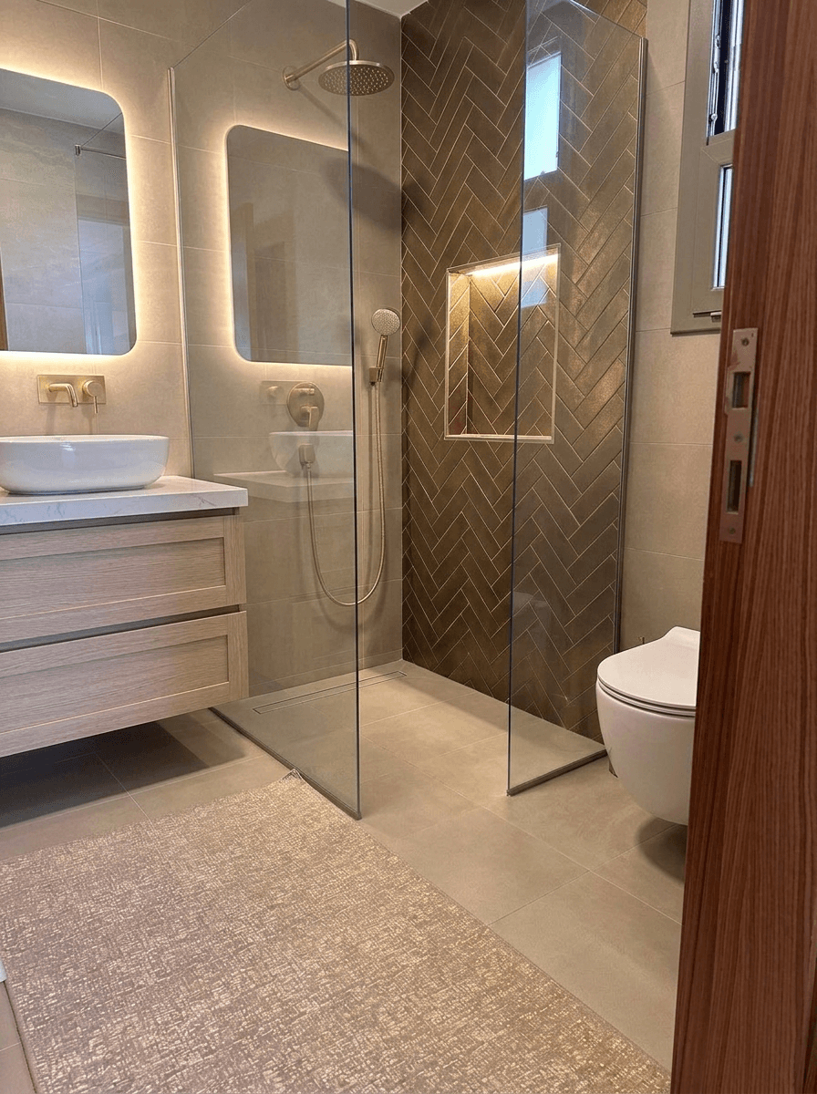 التصميم الداخلي بنمط Neoclassic — الحمام من GenRoom AI