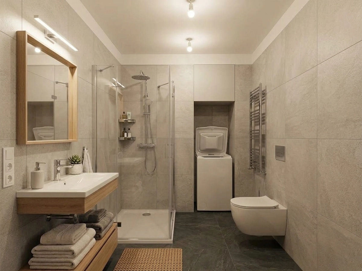 Bathroom interior in no_style style — photo by GenRoom AI