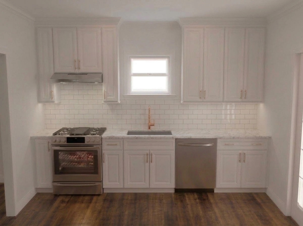Transitional Kitchen design — interior photo by GenRoom AI