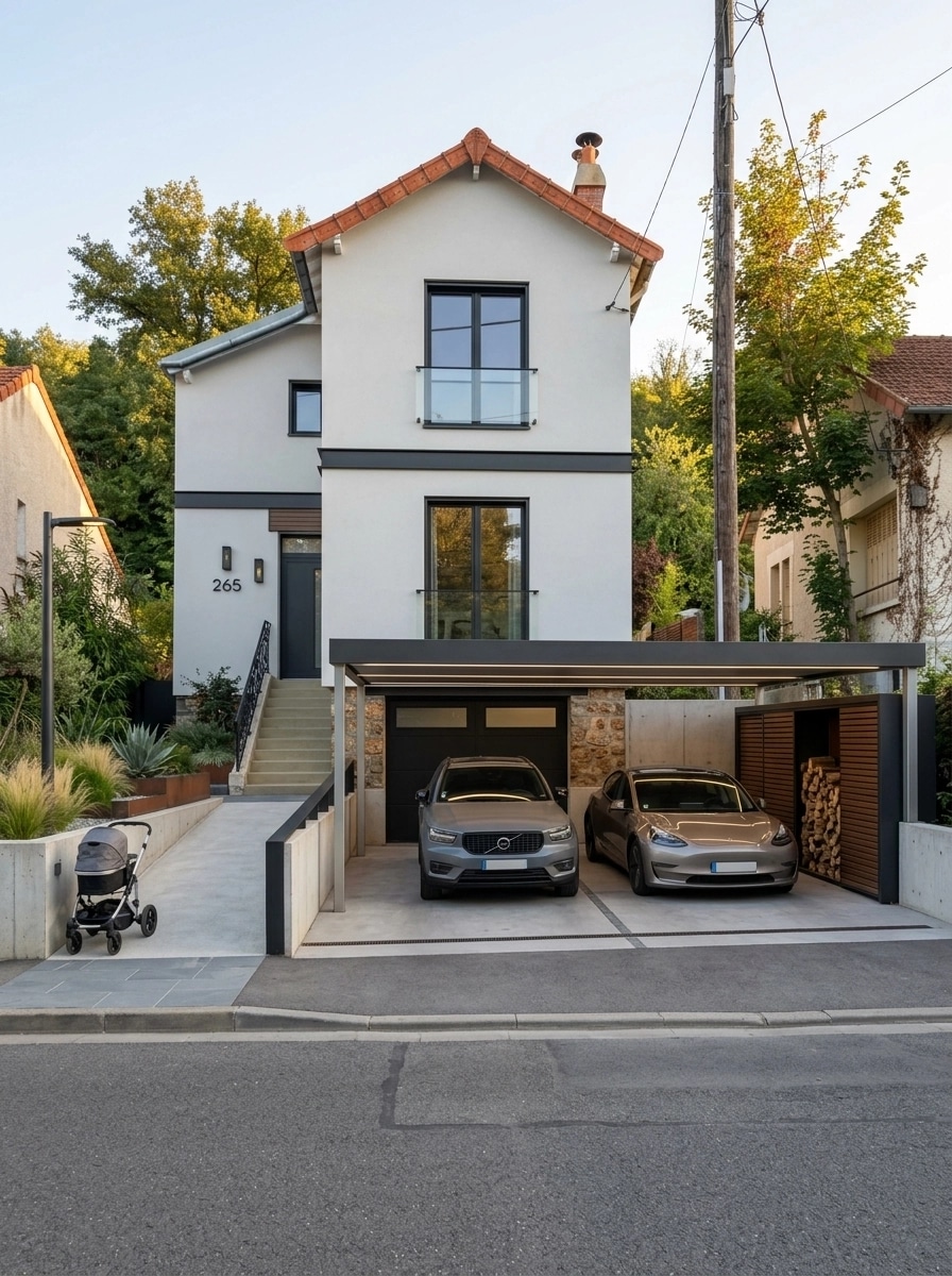 Contemporary Facade Facade design — facade photo by GenRoom AI