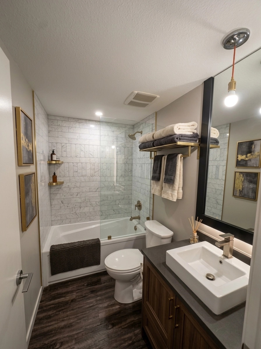 Interior design in Transitional style — Bathroom by GenRoom AI
