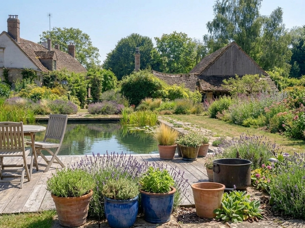 Landscape design in Eco Natural Garden style — Yard by GenRoom AI