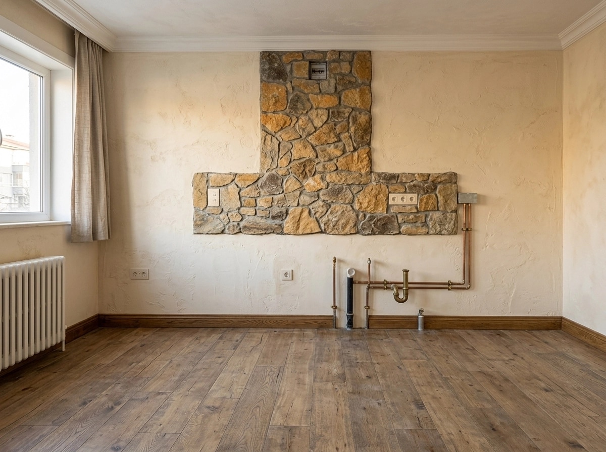 Rustic Kitchen design — interior photo by GenRoom AI