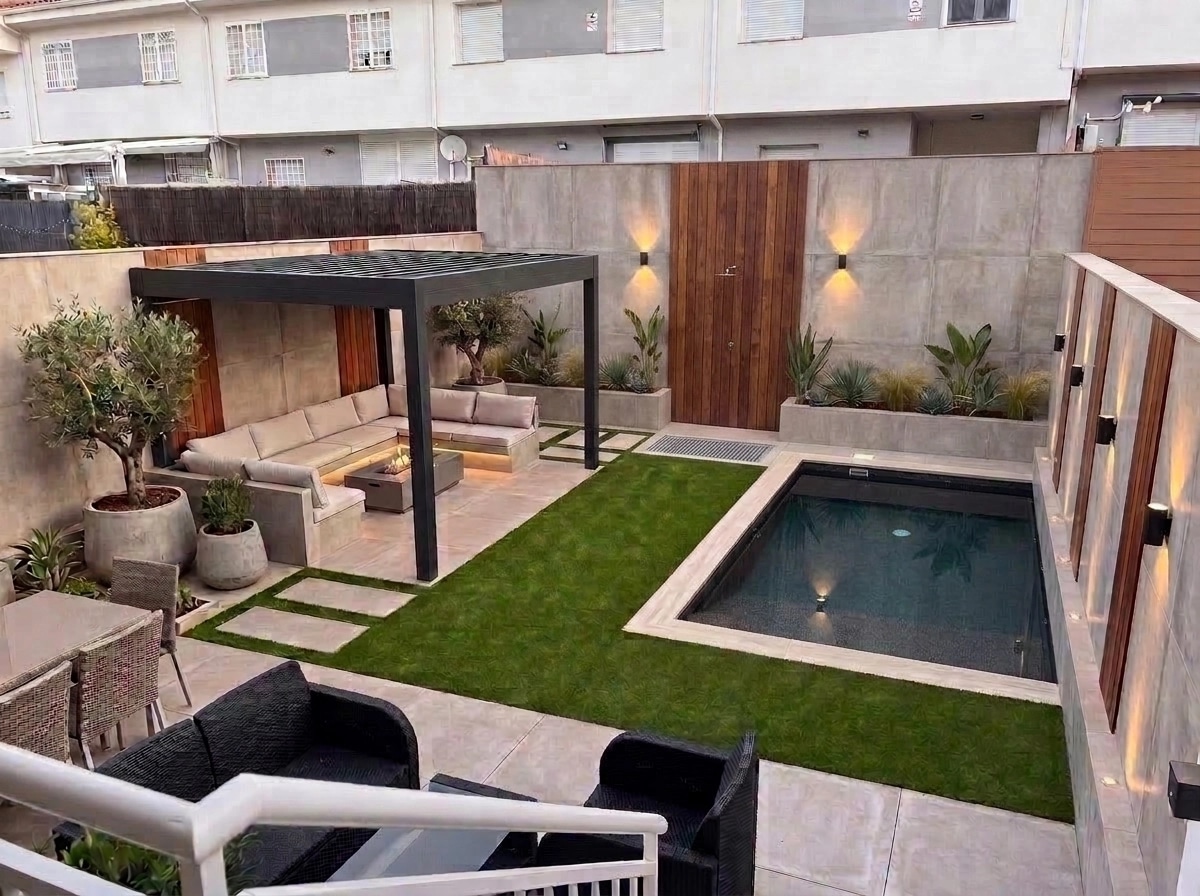 Landscape design in Contemporary Yard style — Yard by GenRoom AI