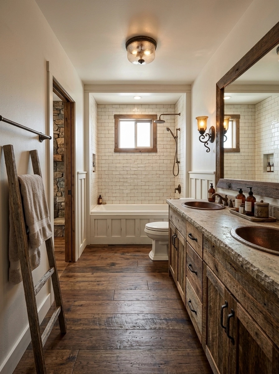 Rustic Salle de Bain design — interior photo by GenRoom AI