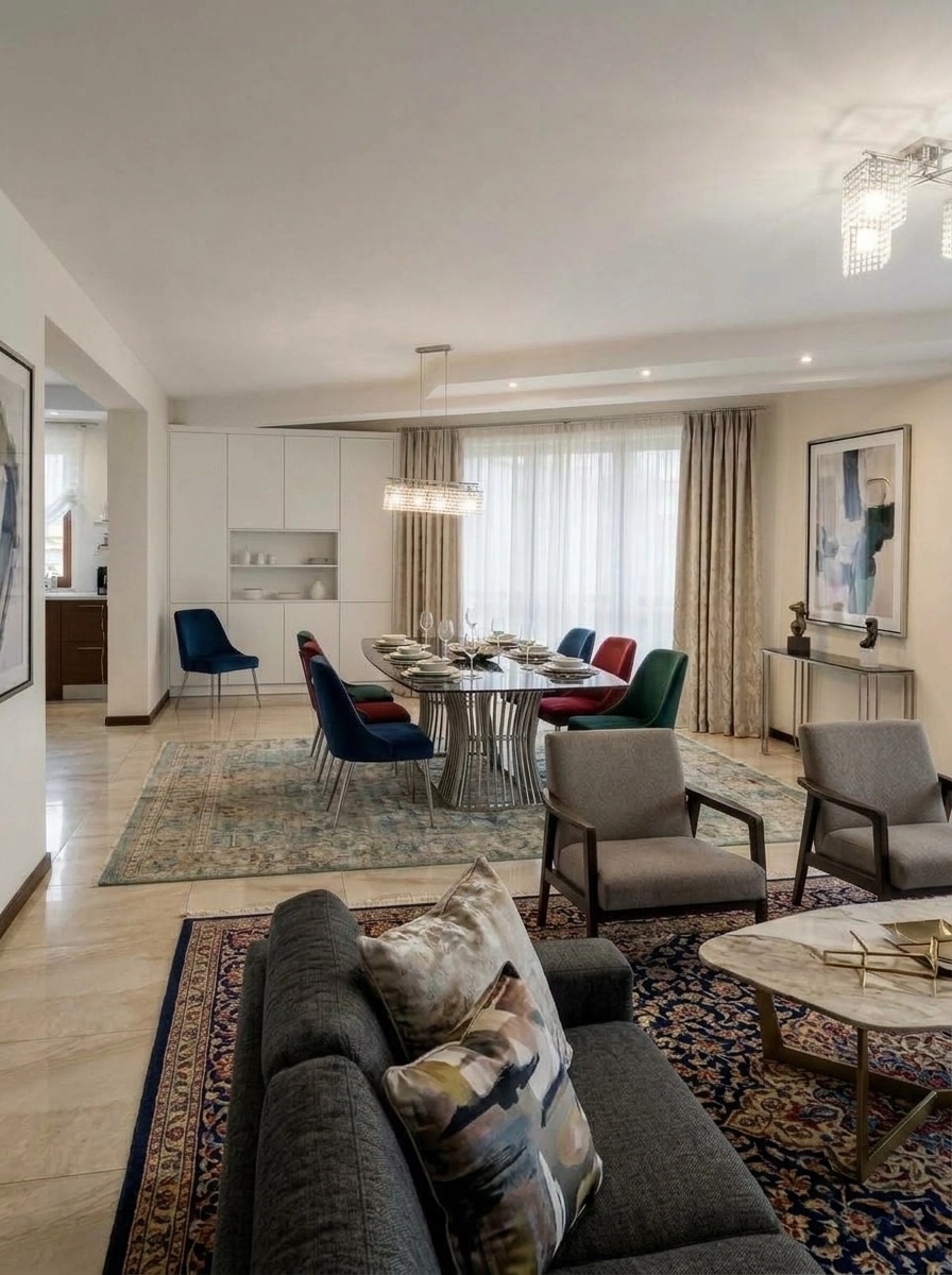 Interior design in Contemporary style — Living Room by GenRoom AI