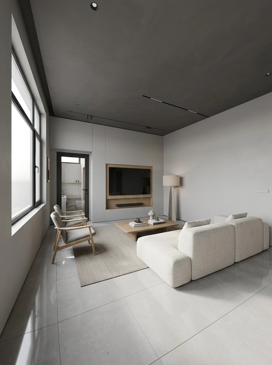Minimalism Living Room design — interior photo by GenRoom AI