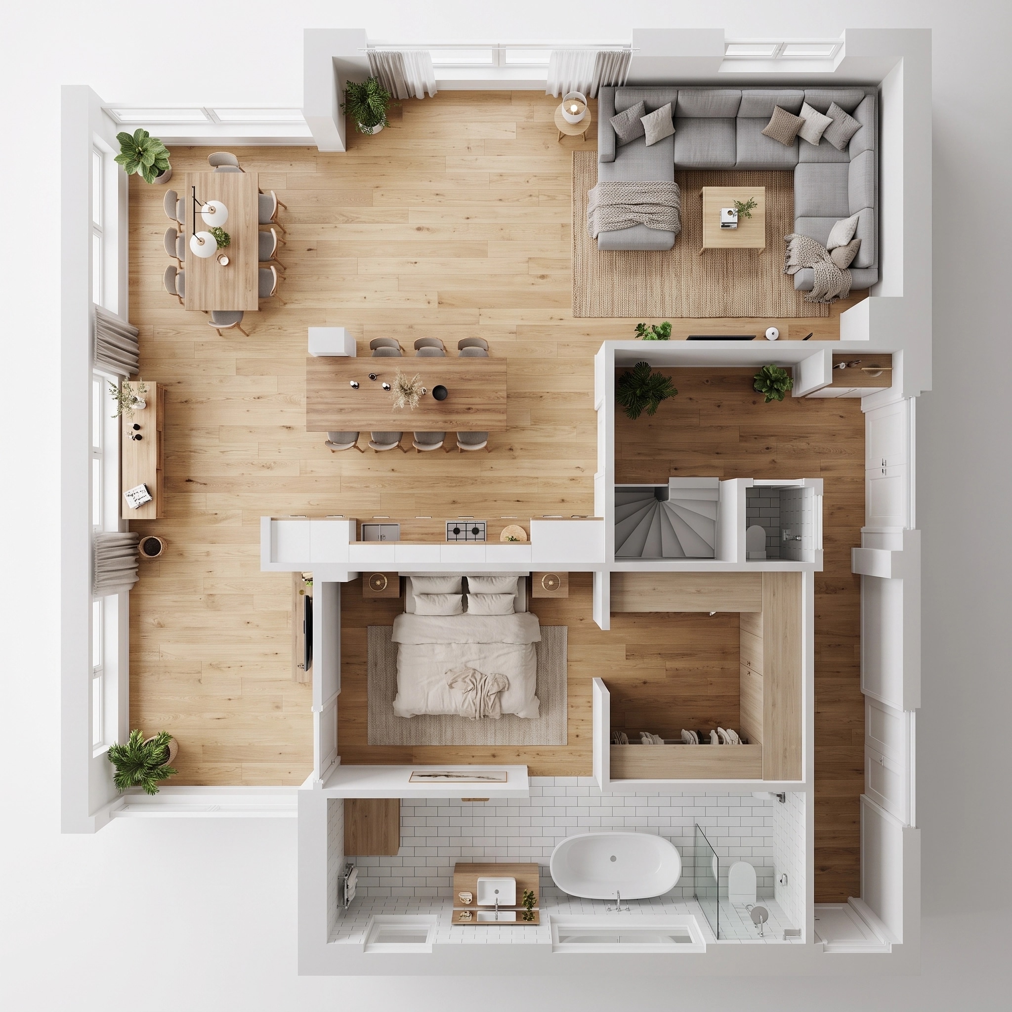 Scandinavian Living Room design — interior photo by GenRoom AI