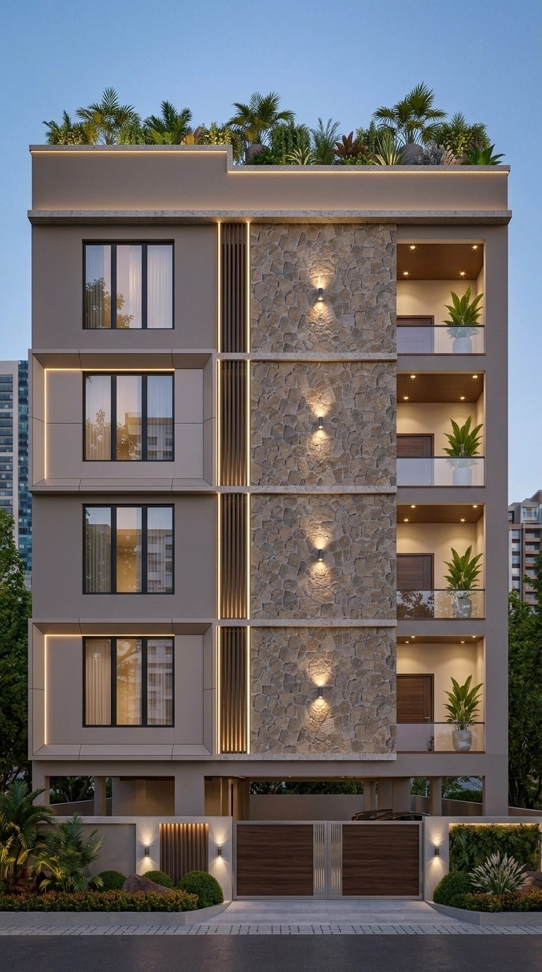 Contemporary Facade Facade design — facade photo by GenRoom AI