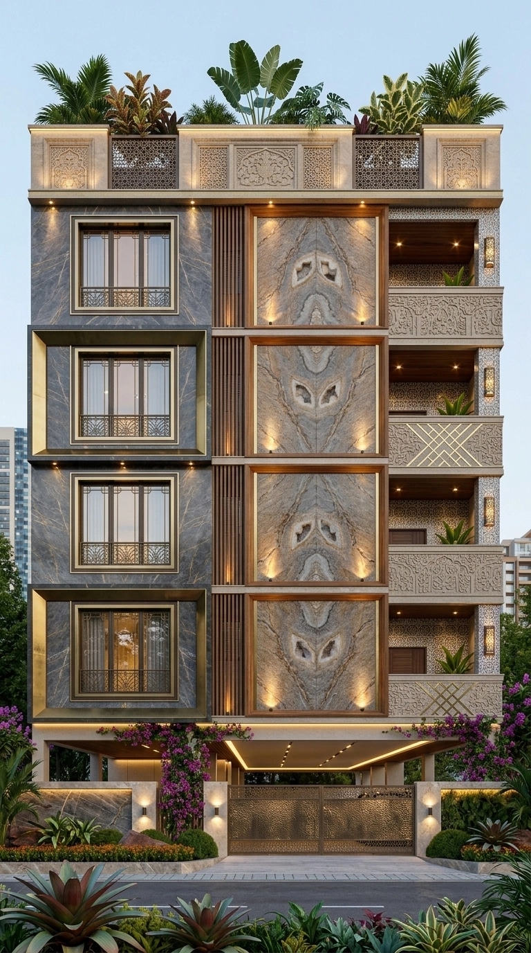 Facade design in Eclectic Facade style — Facade by GenRoom AI
