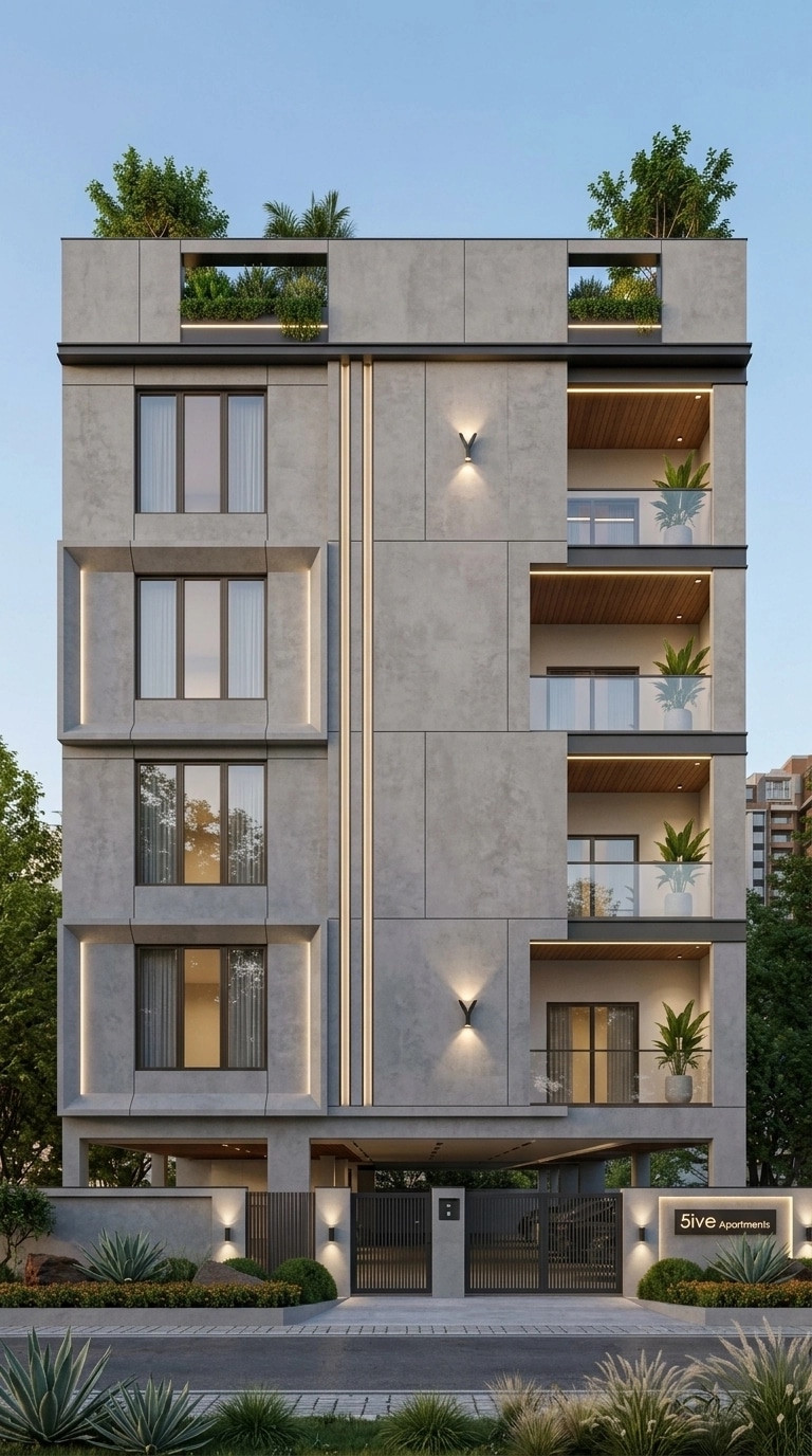 Facade design in Minimalist Facade style — Facade by GenRoom AI
