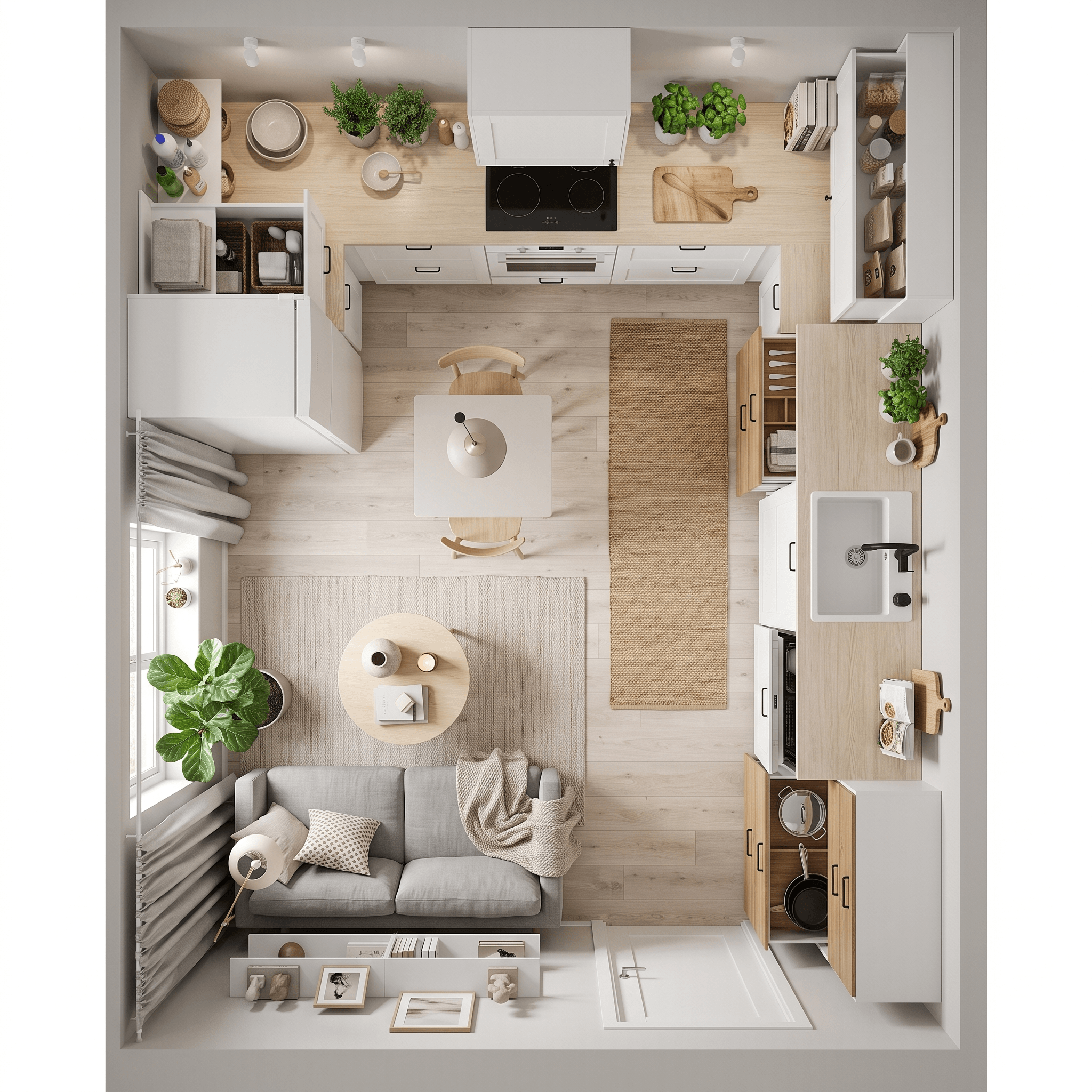 Scandinavian Living Room design — interior photo by GenRoom AI