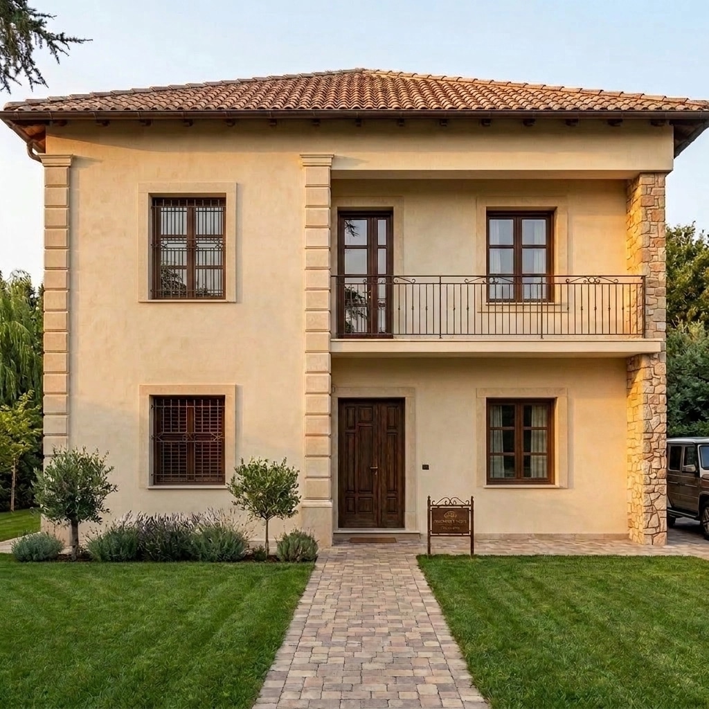 Mediterranean Facade Facade design — facade photo by GenRoom AI
