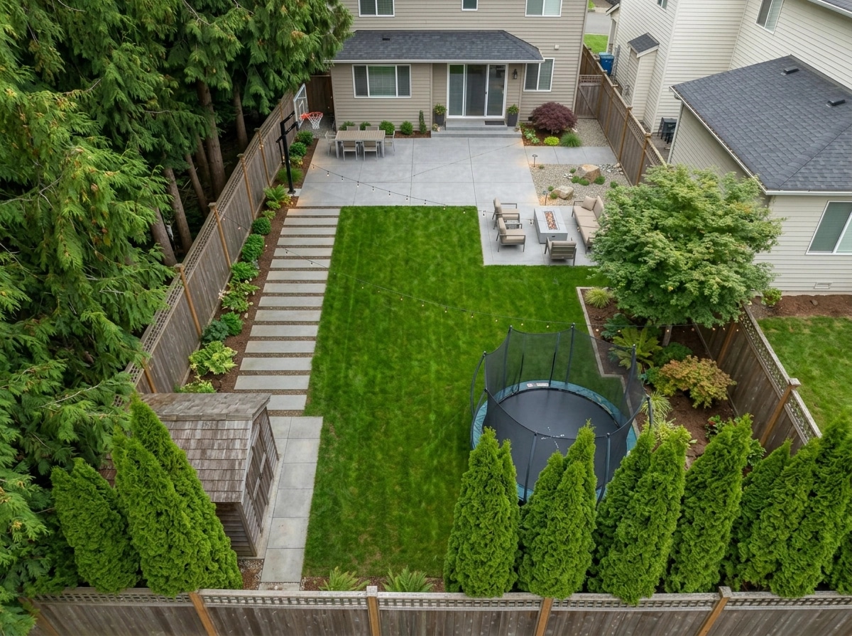 Landscape design in Contemporary Yard style — Yard by GenRoom AI
