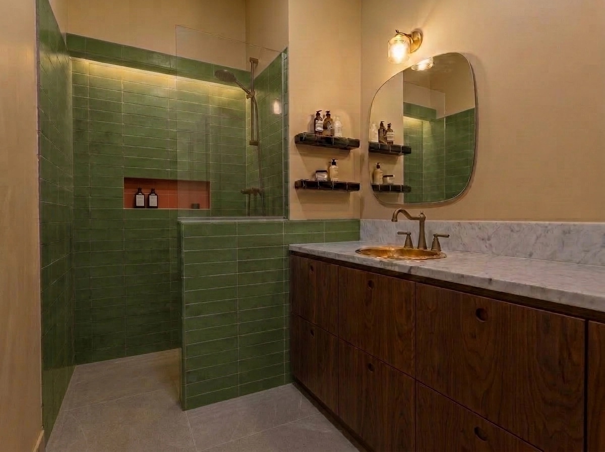 Bathroom interior in no_style style — photo by GenRoom AI