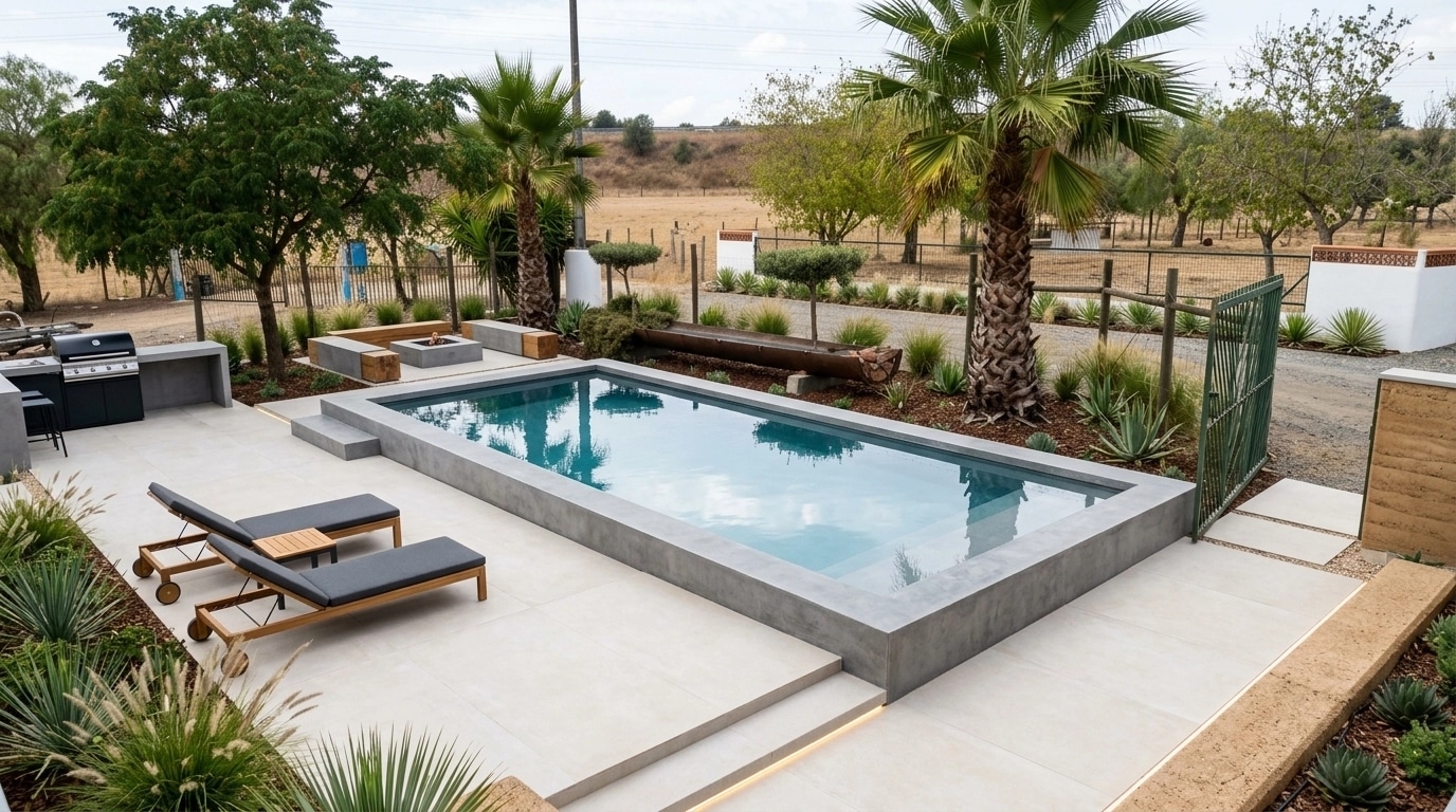 Landscape design in Minimalist Yard style — Yard by GenRoom AI