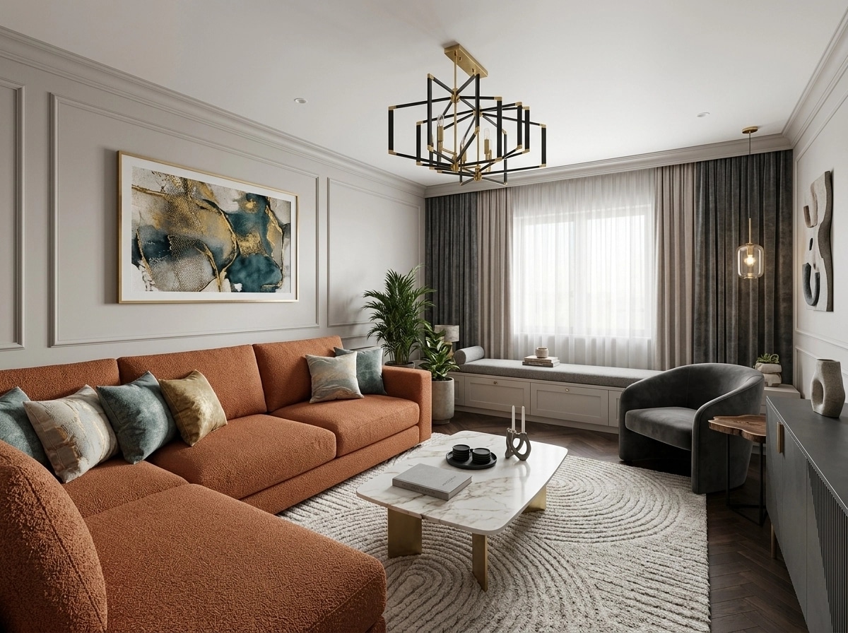 Interior design in Contemporary style — Living Room by GenRoom AI