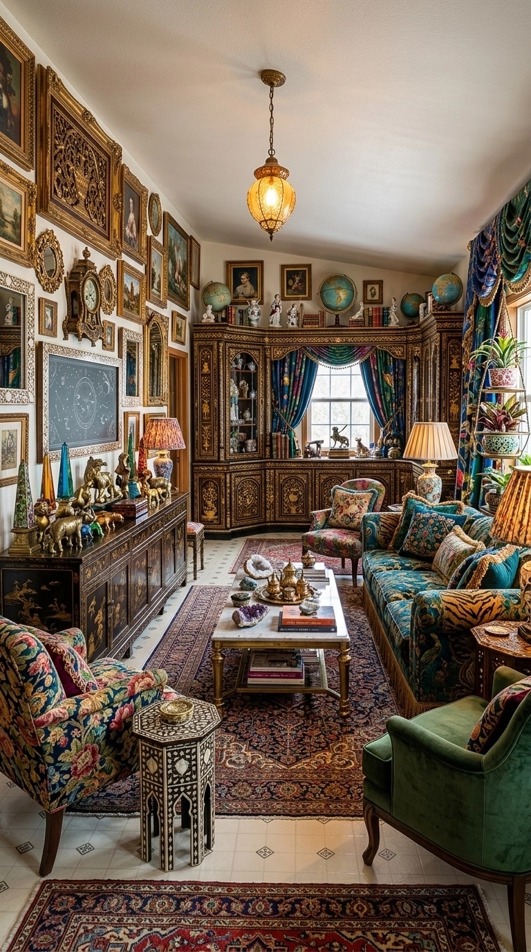 Maximalist Sala de Estar design — interior photo by GenRoom AI